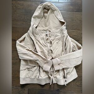 We The Free Beige Hoodie - Size M NWOT